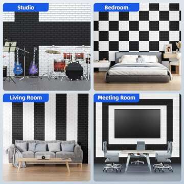 High Density 12 Pack Acoustic Panels for Soundproofing