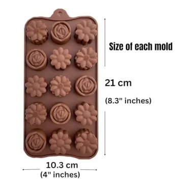 KITCHENATICS Silicone Molds for Chocolate & Candy Making