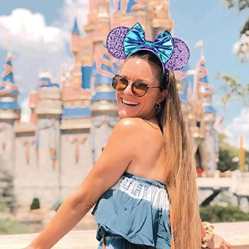 Eisyaa Sequin Mouse Ears Headband for Disney Fun