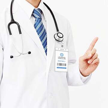 Teskyer Waterproof Vaccination Card Holder Pack of 5