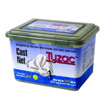 Betts 3-Foot Tyzac Nylon Cast Net with Iron Weights, 3/8-Inch Mesh, Boxed