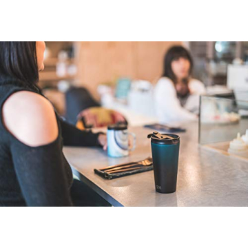 Simple Modern Insulated Tumbler with Lid and Straw | Iced Coffee Cup Reusable Stainless Steel Water Bottle Travel Mug | Gifts for Women Men Her Him | Classic Collection | 24oz | Seaside