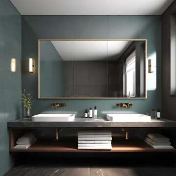 NeuType Full Length Mirror Hanging or Leaning Against Wall, Large Rectangle Bedroom Mirror Floor Mir...