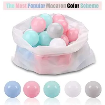 LANGXUN 50pcs Soft Plastic Balls - Toy Balls for Kids - Gift for Toddler Birthday Christmas, Ball Pi...