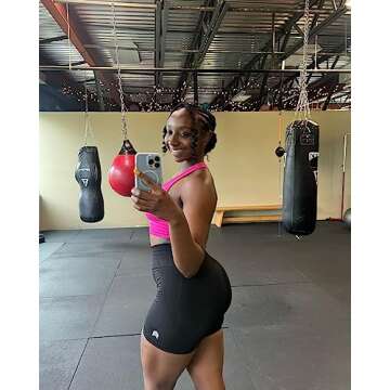 TRYTO Women's Active Easy Effortless Compressive / Stretchy Seamless Scrunch Workout Buttery Soft Hi...