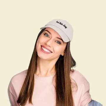 DALIX Beige Bad Hair Day Baseball Cap for All