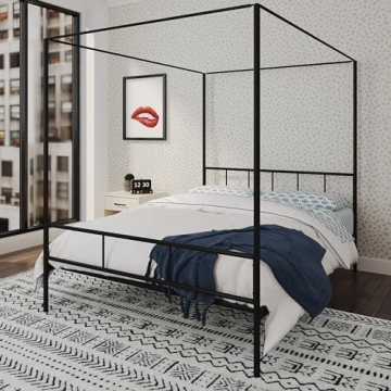 Elegant Novogratz Modern Four Poster Bed for Home Decor