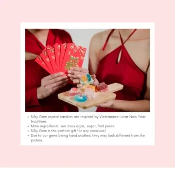 Silky Gem Lychee Aurora Crystals Edible Candy Treats