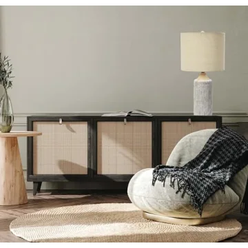 Elegant Creative Co-Op 12" Round Desk Lamp for Modern Spaces