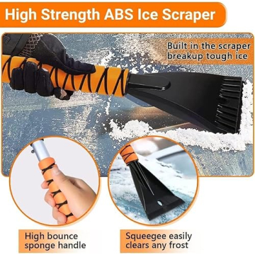 PLACHIDAY Snow Brush & Ice Scraper 27 Inch