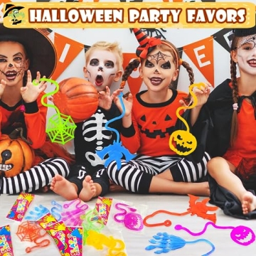 48PCS Halloween Sticky Toys for Kids Goodie Bag Stuffers