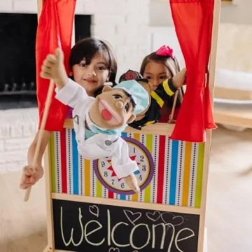 Melissa & Doug Deluxe Puppet Theater for Creative Kids