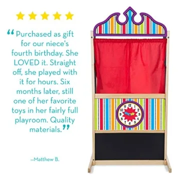 Melissa & Doug Deluxe Puppet Theater for Creative Kids