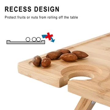 Tirrinia Portable Wine Picnic Table for Wine Lovers