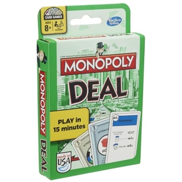 Monopoly Deal Card Game for Families - Fast & Fun