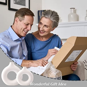 Stylish CUCUMI Ceramic Vase Set of 2 for Home Decor