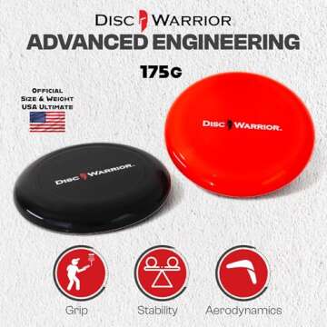 Disc Warrior Disc Toss Game - Outdoor Game for Backyard, Beach, Tailgating, Park, Camping - Frisbee Targets - Flying Disc Cornhole