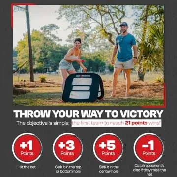 Disc Warrior Disc Toss Game for Backyard Fun and Competitions