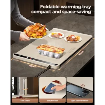 LNNIW Food Warming Mat – Fast & Portable Heating Solution