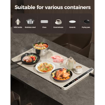 LNNIW Food Warming Mat – Fast & Portable Heating Solution