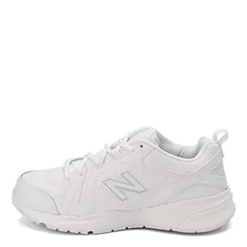 New Balance Men's 608 V5 Casual Comfort Cross Trainer, White/White, 8.5 Wide