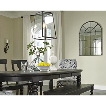 Oengus Traditional Antiqued Metal Framed Accent Mirror 32x46