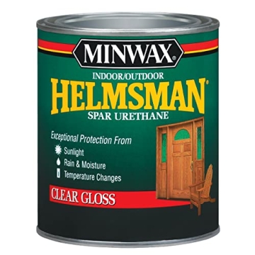 Minwax 63200 Helmsman Spar Urethane 1 qt - UV Blocker & Gloss Finish