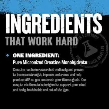 Animal Micronized Creatine Monohydrate Powder - Delays Muscle Fatigue, Supports Muscle Growth, Endur...