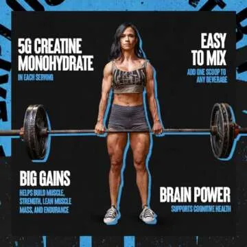 Animal Micronized Creatine Monohydrate Powder - Delays Muscle Fatigue, Supports Muscle Growth, Endurance, ATP Production, Cognitive Function, Strength, and Recovery for Men & Women - Unflavored, 500g