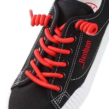 WILLBOND 12 Pairs No Tie Curly Shoelaces Elastic Shoe Lace Solid Color Suitable in Sports Flat Shoelace(Multicolor)