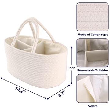 Stylish Baby Diaper Caddy Organizer Portable for Newborn
