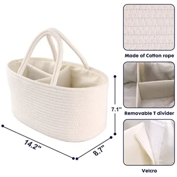 Stylish Baby Diaper Caddy Organizer Portable for Newborn