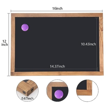 Rustic Wooden Framed Chalkboard for Home & Office