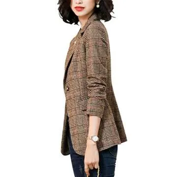 ebossy Chic Women's Notch Lapel Blazer for All Occasions