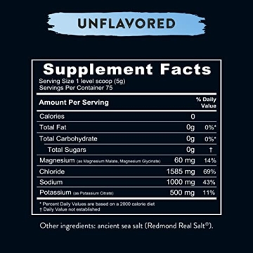 REDMOND Re-Lyte Unflavored Electrolyte Mix for Hydration