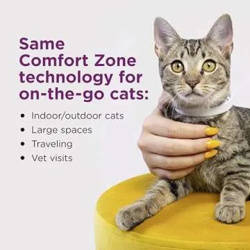 Comfort Zone Cat Calming Collar for Stress Relief
