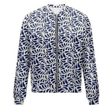 Generic Light Jackets for Women Cute Outfits for Women Trendy Women's Jacket Lightweight Bomber Jackets Pockets Windbreaker Zip-up Casual Moto Outwear Blue Blue, Large