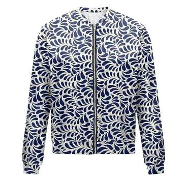 Generic Light Jackets for Women Cute Outfits for Women Trendy Women's Jacket Lightweight Bomber Jackets Pockets Windbreaker Zip-up Casual Moto Outwear Blue Blue, Large