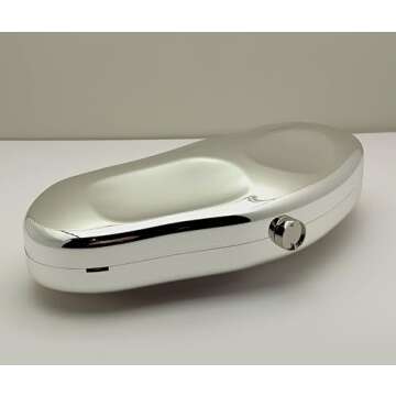 NUSTTAL Acrylic Clutch Purse for Women Irregular Shell Evening Handbag for wedding party (Silver)