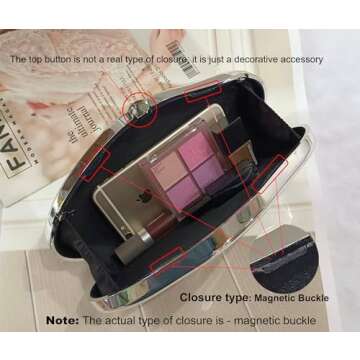 NUSTTAL Acrylic Clutch Purse for Women Irregular Shell Evening Handbag for wedding party (Silver)