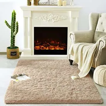 Merelax Soft Fluffy Rug for Bedroom and Living Room