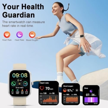 Smart Watch with Bluetooth Calling and Health Tracker