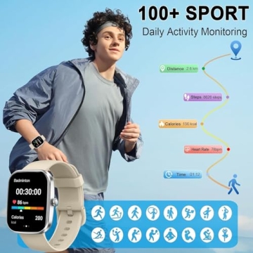 Smart Watch with Bluetooth Calling and Health Tracker