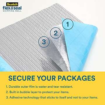 Scotch Flex and Seal Shipping Roll - Save Time & Space for Shipping!