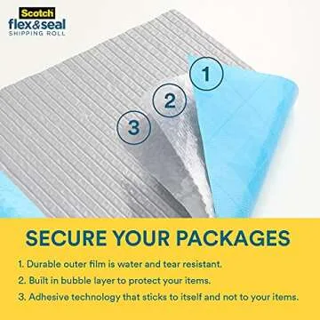 Scotch Flex and Seal Shipping Roll - Save Time & Space for Shipping!