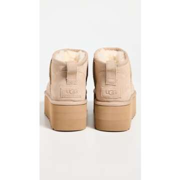 UGG Women's Classic Ultra Mini Platform Fashion Boot, Sand, 5