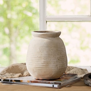 SIDUCAL Rustic Farmhouse Vase Elegant Boho Decor