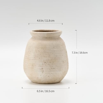 SIDUCAL Rustic Farmhouse Vase Elegant Boho Decor