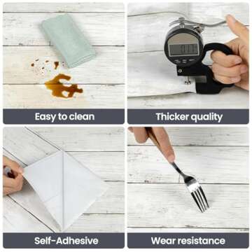 Abyssaly Peel and Stick Wallpaper 17.7" X 118" White Gray Wood Shiplap Contact Paper Self-Adhesive Removable Decorative Wall Covering Vintage Wood Plank Film for Home Decoration