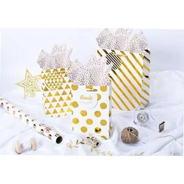 WRAPAHOLIC Rose Gold Gift Wrapping Tissue Paper - 25 Sheets 19.7x27.5 Inch